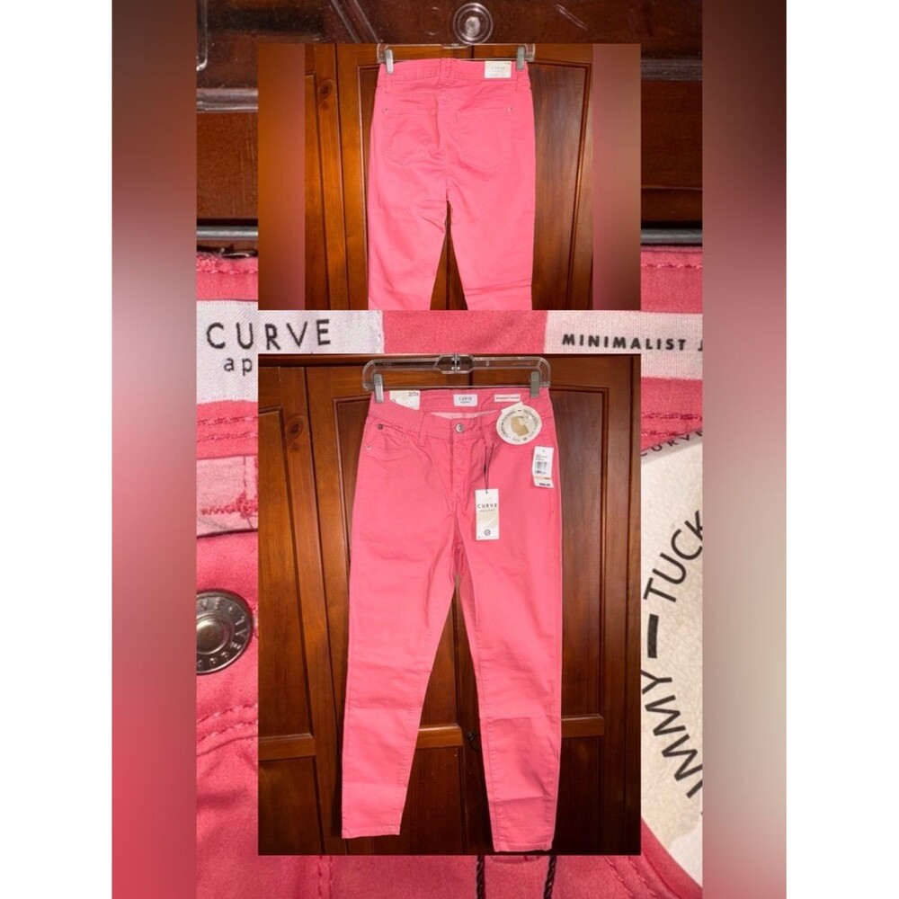 Curve Appeal Women's Coral Skinny Jeans #1656